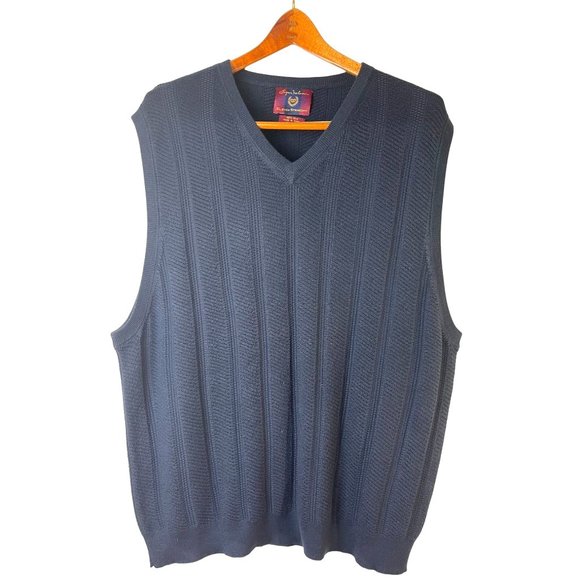 Grandpa golf Byron Nelson Eleven Straight 100% Silk Sweater Vest, Men's X-Large - Picture 3 of 7